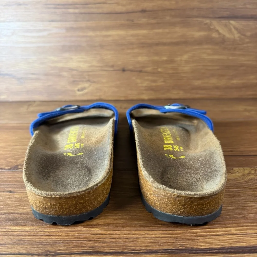 Birkenstock Madrid Blue Slides Sandals Women’s Size 7‎ (38) Shoes